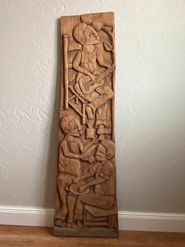 Unikat Holz-Relief aus Afrika, Hartholz, 40x130x2 in Rostock