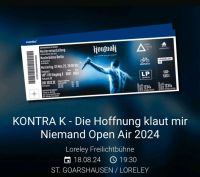 2x Tickets Kontra K 18.08.24 Loreley Goarshausen - Stehplatz Hessen - Korbach Vorschau