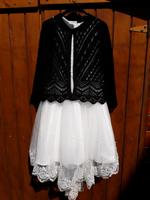 Festkleid  / Kommunionskleid  usw. Mit schwarzem Jäckchen Gr 36 Schleswig-Holstein - Dannewerk Vorschau