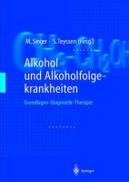 Singer et al: Alkohol und Alkoholfolgekrankheiten Baden-Württemberg - Heidelberg Vorschau