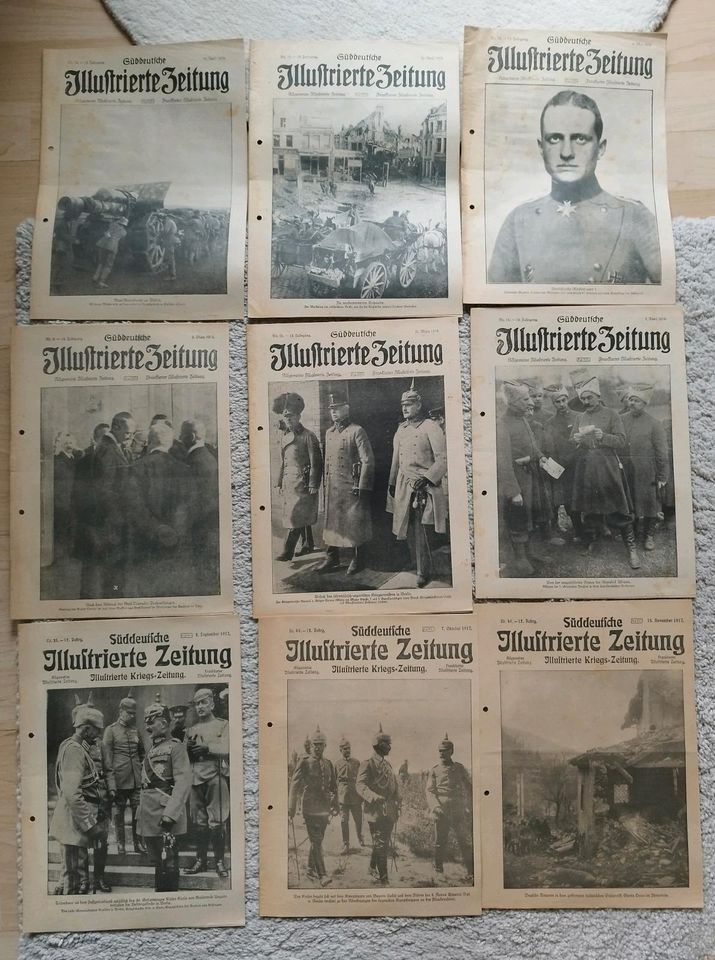 28 Ausgaben Süddeutsche Illustrierte Zeitung 1917 bis 1919 - 1.WK in Langenfeld