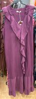 Damen Volant viskose Midi Kleid m l xl Hessen - Groß-Gerau Vorschau