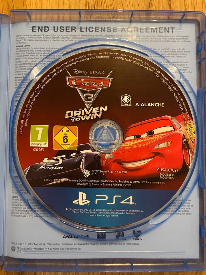 Cars 3 Driven to Win PS4 Spiel in Vogt