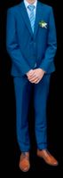 Anzug, blau / 4-tlg. + Schuhe, braun Hessen - Gedern Vorschau