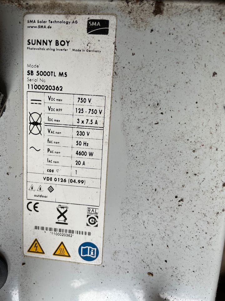 Sunny Boy Solar Wechselrichter Stringwechselrichter in Nordhorn