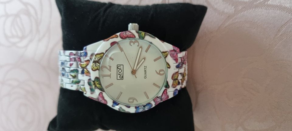 eton butterfly print bracelet watch in Konz