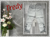 ❤️ TREDY ❤️ Bengalin mit Applikation, Gr.46, grau, Hose Nordrhein-Westfalen - Gescher Vorschau