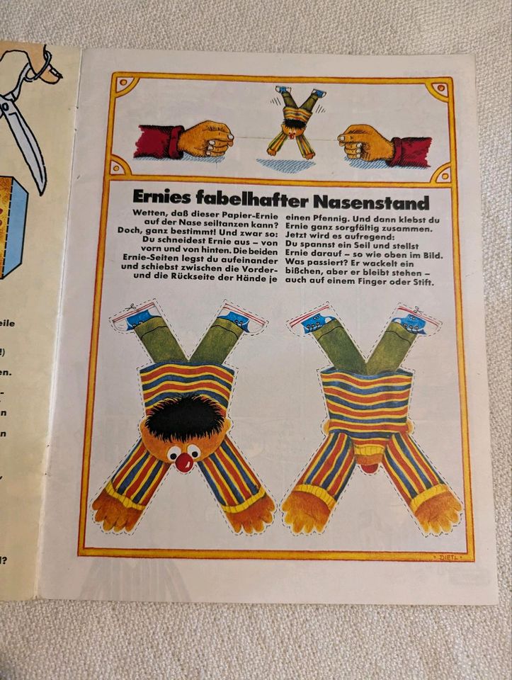 Sesamstraße-Zeitschriften, Nr. 1, 5, 6, 9 und 12, 70er, Oskar in Hamburg