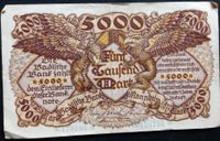 Badische Bank, 5000 Mark, 1.12.22 Nürnberg (Mittelfr) - Nordstadt Vorschau