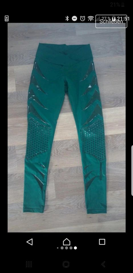 Hose Jeans labellamafia Leggings Türkis XS 34 S 36 blau Stretch in Leipzig