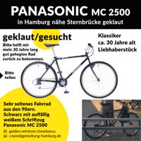 Fahrrad - Mountainbike schwarz - Panasonic MC 2500 geklaut Altona - Hamburg Altona-Altstadt Vorschau