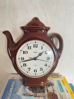 Vintage Uhr Küchenuhr Keramik Kanne Retro originell 70-er Jahre Bayern - Himmelkron Vorschau
