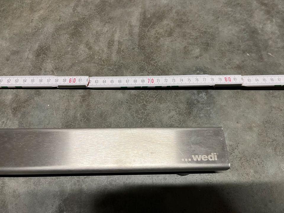 Wedi Fundo Riolito Rinnenabdeckung, Edelstahl gebürst 790x45x13mm in Eggenfelden