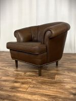 Vintage Ledersessel Art Déco Cocktailsessel Chesterfield Sessel Nordrhein-Westfalen - Hüllhorst Vorschau