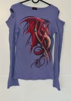 Spiral-Langarm Shirt-Celtic Dragon-lila-L 36/38-Gothic-EMP Nordrhein-Westfalen - Voerde (Niederrhein) Vorschau