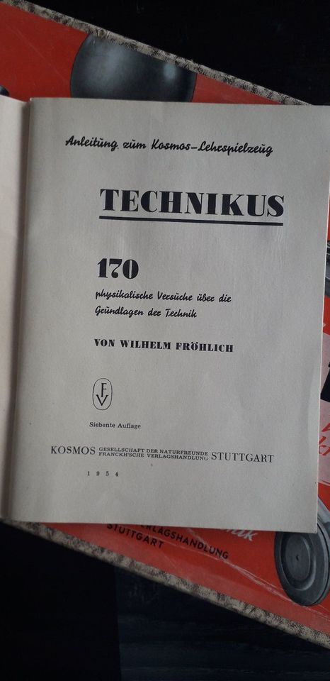 Technikus Experimentierkasten von 1954 unbespielt in Wolfsheim