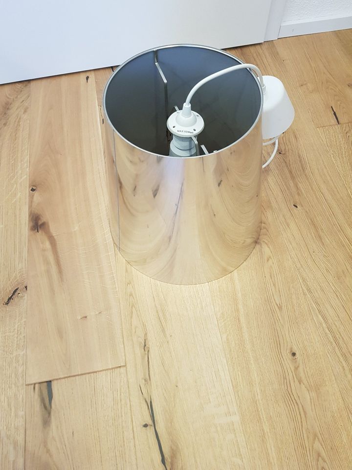 Lampe (Deckenlampe) von Ikea in metallic in Weingarten