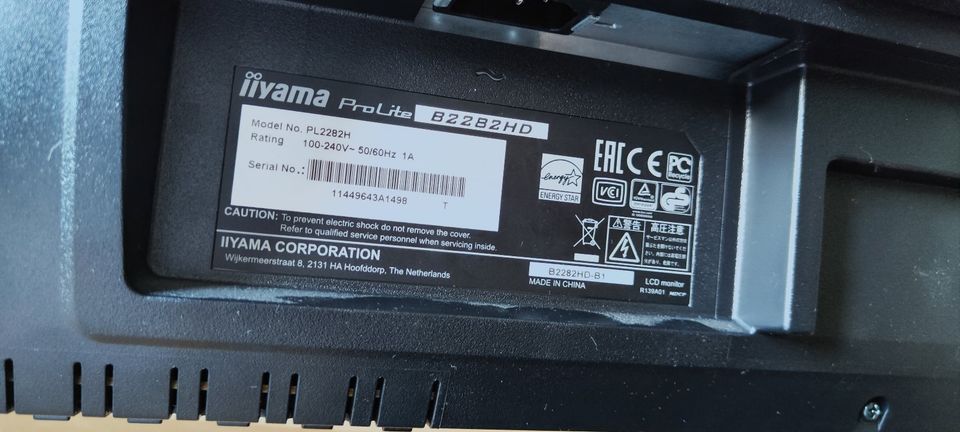 iiyama ProLite B2282HD monitor in Köln