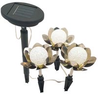 Metall Solar 3er Set Lotus Blüte Gartenstecker Solarlampe Garten Schleswig-Holstein - Neumünster Vorschau