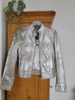 Lederjacke Silber Metallic Baden-Württemberg - Plankstadt Vorschau
