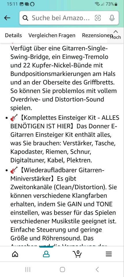 E-Gitarre für Linkshänder in Hof (Saale)