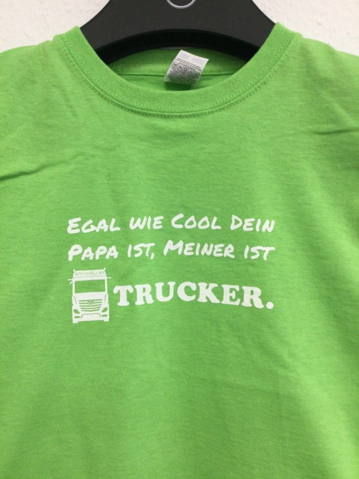 Kinder Auto Scholz AVS T-Shirt kurzarm grün Truck 3-13 Jahre* in Gera