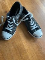Converse Gr. 38 schwarz/silber , flach glitzernd Baden-Württemberg - Filderstadt Vorschau