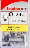 10 Stück Fischer Diamant Schrauberbits - Torx 40 - Neu Schleswig-Holstein - Fahrenkrug Vorschau