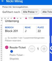 Suche dieses Ticket - Nicki Minaj(04.06.) Niedersachsen - Oldenburg Vorschau