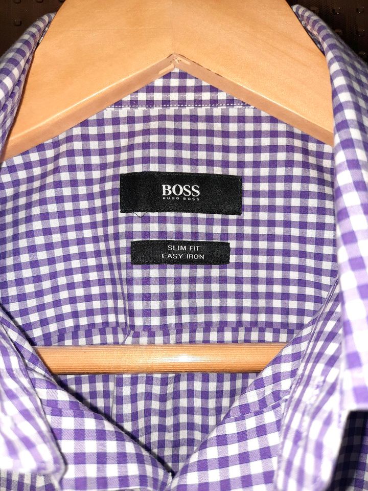 Langarm Hemd von Hugo Boss Gr.39 (S) Slim Fit in Wilsdruff