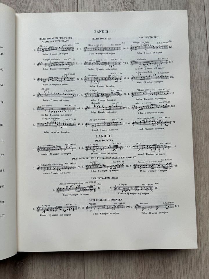 Haydn Sämtliche Klaviersonaten Band 1 in Bremen