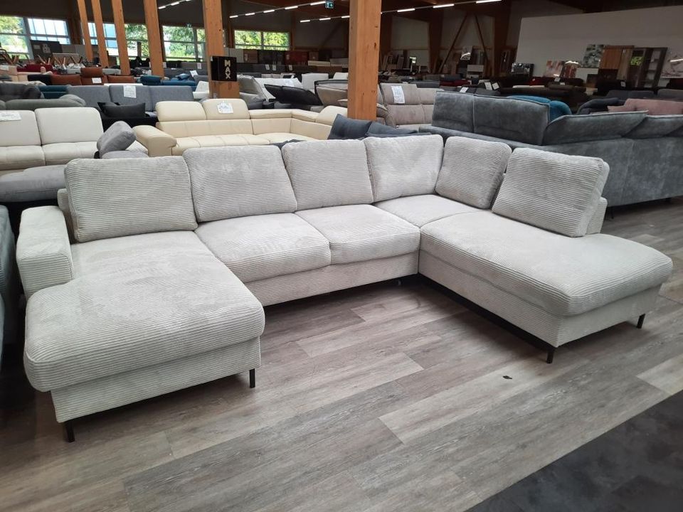 Wohnlandschaft Schlaf-Funktion 3 Farben Cord Sofa UVP 2499,- NEU in Dortmund