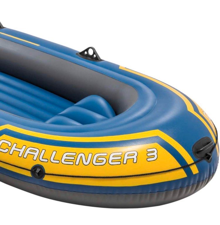 Intex Challenger 3 Set Schlauchboot 295x137x43cm, Blau/Gelb in Düren