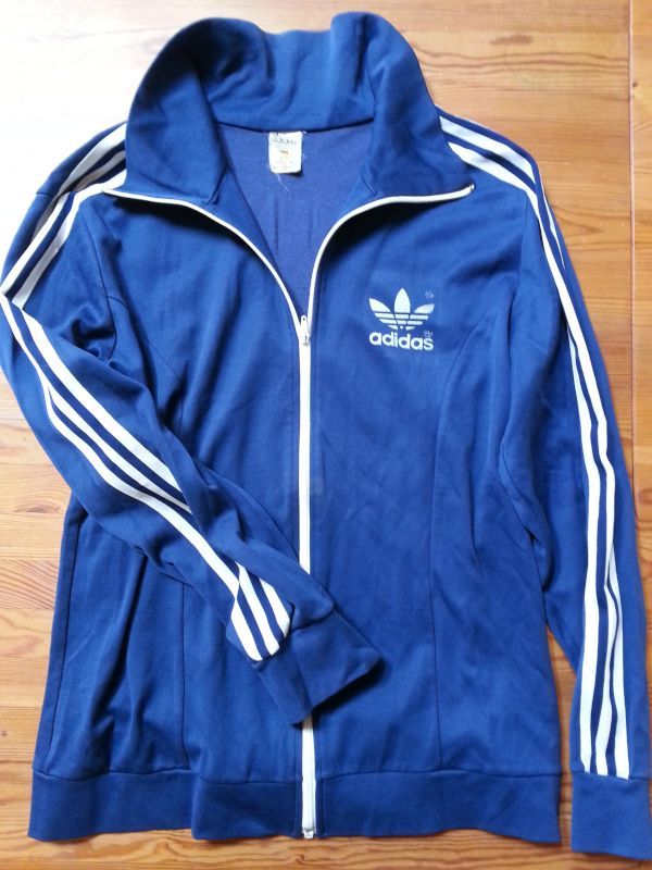 Vintage 70s ADIDAS Trainingsjacke Rückendruck Gr.L in Osterholz-Scharmbeck