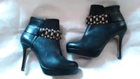 Tamaris Stiefelette schwarz gold Gr. 38 Bayern - Mantel Vorschau