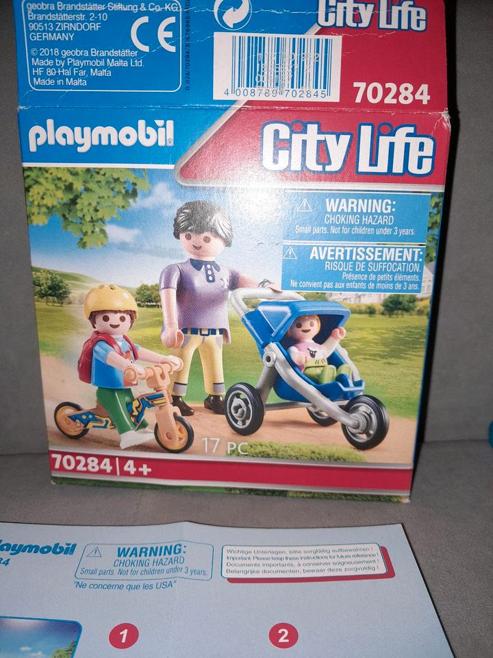 Playmobil  City Life 70284 Mutter Baby Buggy Kind Laufrad in Hannover