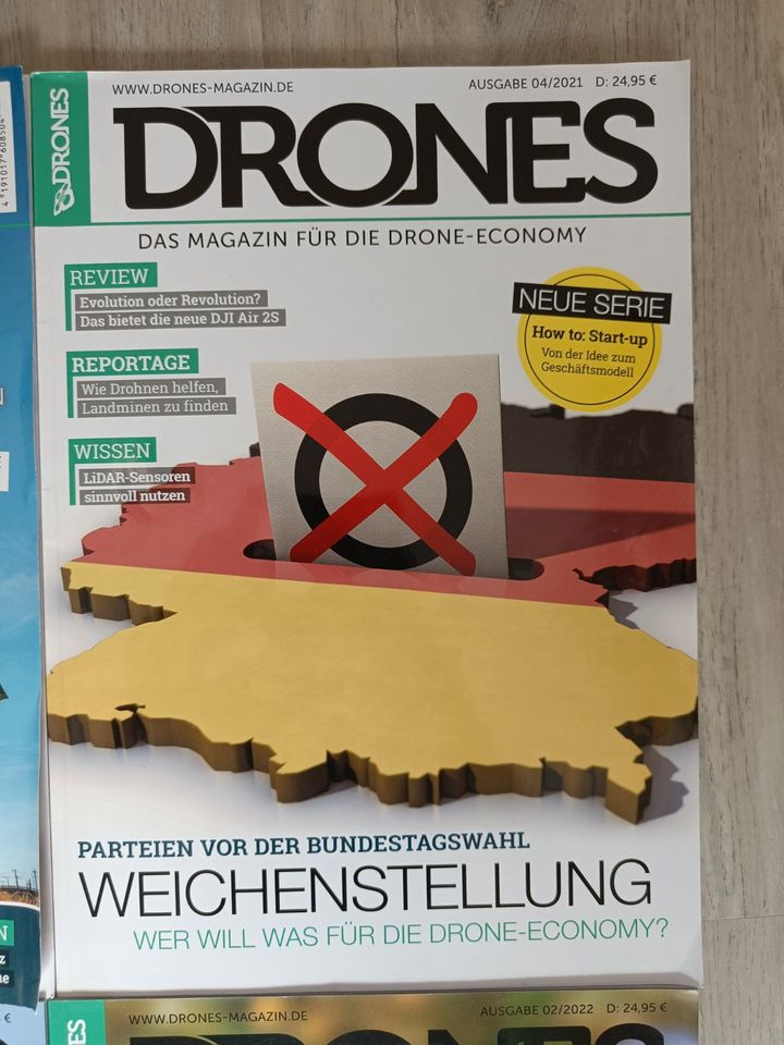 Drones Drohnen Magazin Zeitschrift - 8 Stk - 2020 bis 2022 in Heiningen