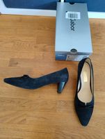 Original Gabor Pumps mit Schleife, Pazifik/dunkelblau, 39, NEU Frankfurt am Main - Bockenheim Vorschau