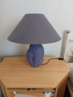 Blaue Tischlampe mit großem Schirm Bayern - Eichenau Vorschau
