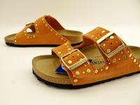 Birkenstock Arizona Rivet Border Dark Rust Pantoletten Slipper 38 Hessen - Stadtallendorf Vorschau