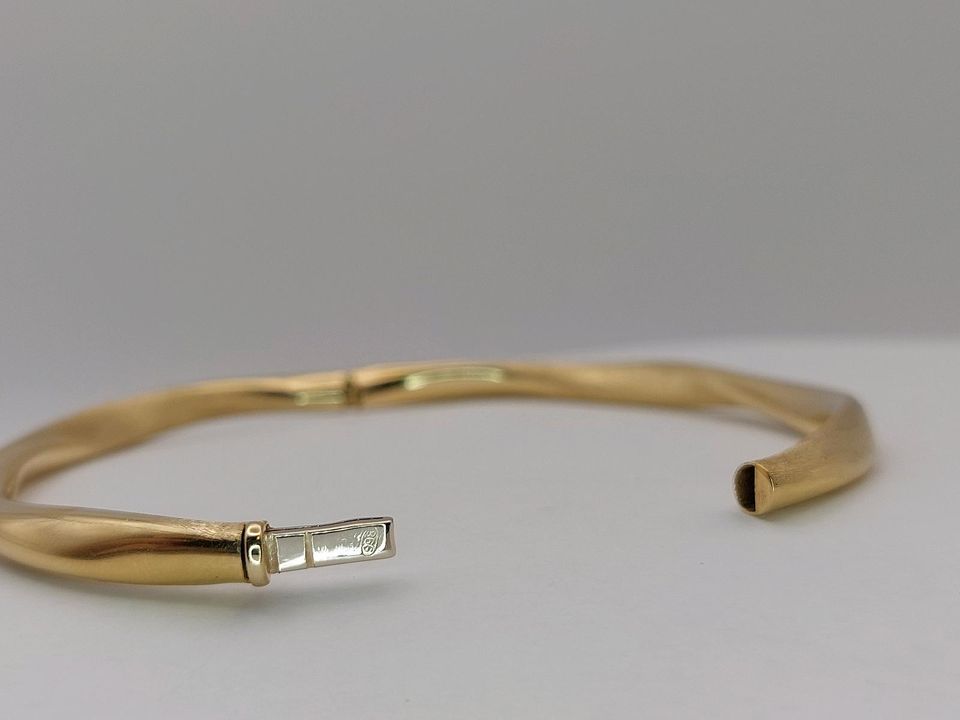 Collier Weiß-Gelbgold / Armreif / Gold 585 / 14 Karat in Quickborn