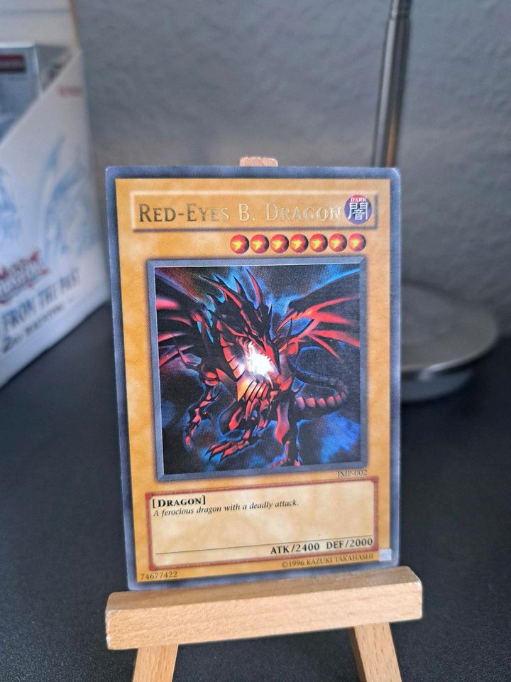 Red-eyes B. Dragon JMP-002 UltraRare Holo Yugioh JUMP Promo Black in Dresden