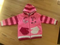 Strickjacke Strick Jacke Rosa Pink Weiß Mädchen 80/86 mit Kapuze Hessen - Großenlüder Vorschau