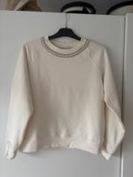 Sweatshirt Pulli Giambattista Valli x H&M Gr. XS Creme Strass Saarland - Püttlingen Vorschau