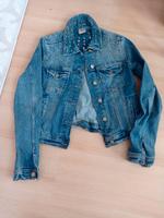 Jeansjacke mit Nieten Gr. L Bayern - Wolfratshausen Vorschau