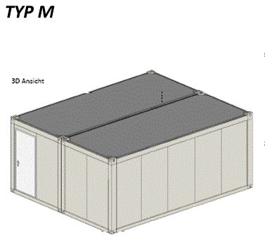 Bürocontainer, Container, Doppelcontainer 5 x 6 m, neu in Südlohn