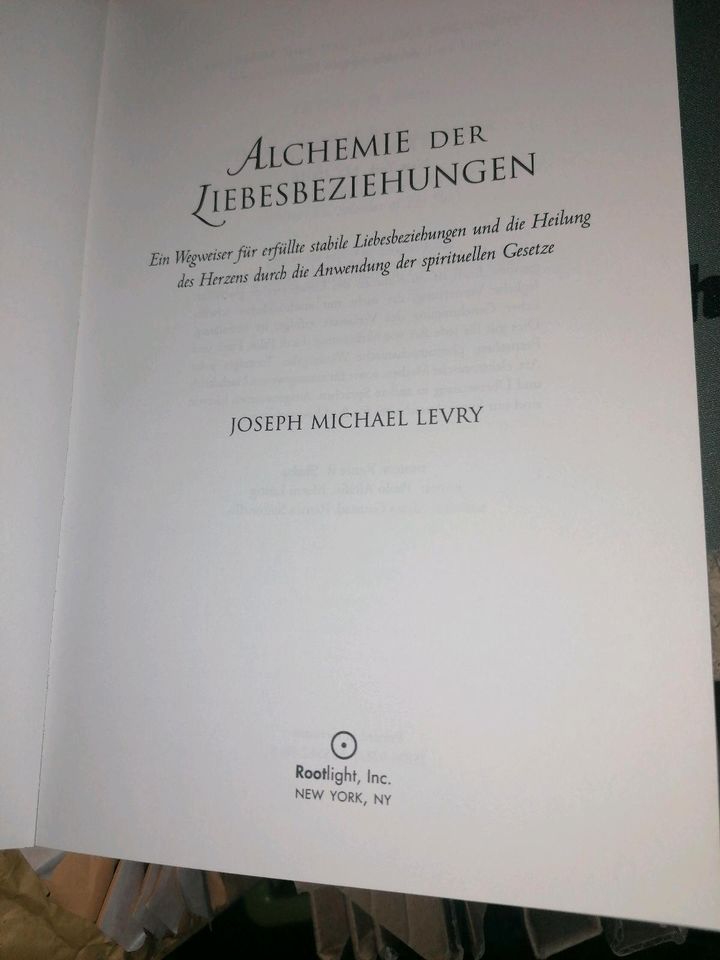 Alchemie der Liebesbeziehungen Joseph Michael Levry in Berlin
