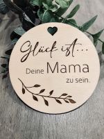 Holzschild Geschenk Babyparty Grußkarte Glück Mama Deko Nordrhein-Westfalen - Bad Salzuflen Vorschau