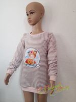 Langarmshirt 128 Handmade Einzelstück Rosa Grau Streifen Reh Nordrhein-Westfalen - Grefrath Vorschau