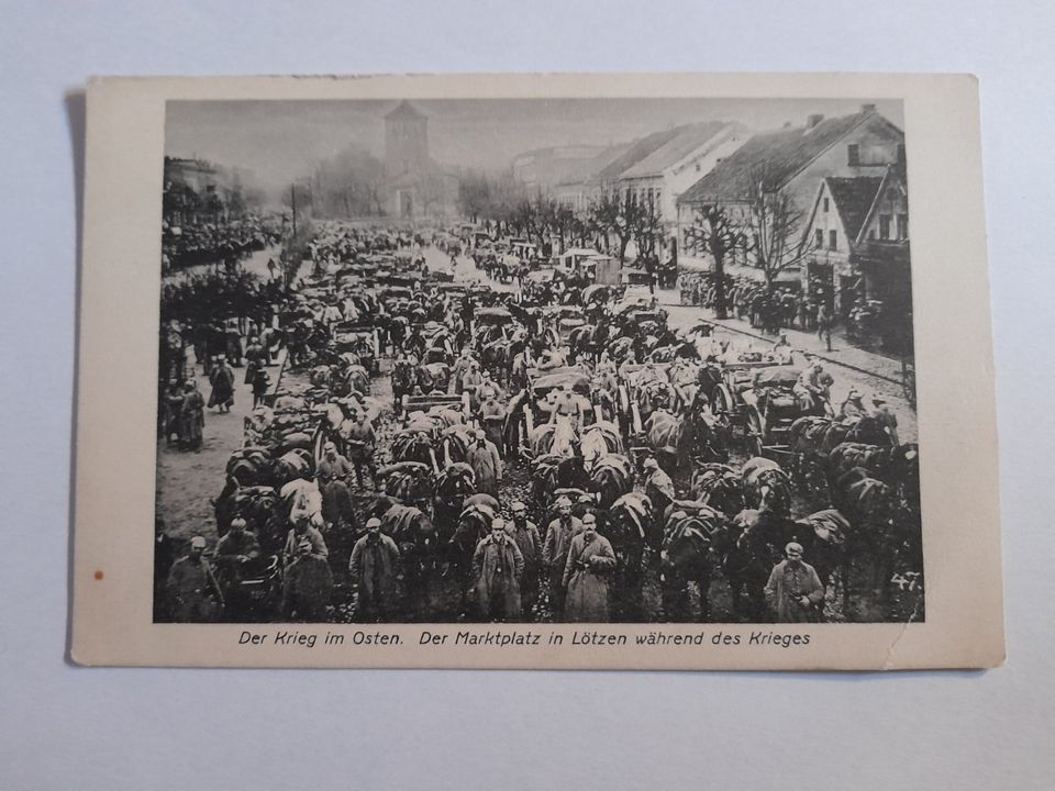 Alte Postkarte Marktplatz Lötzen Ostpreußen in Neunkirchen-Seelscheid